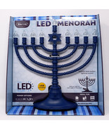 RITE LITE JRN-400 LED MENORAH 11&quot;+ BLUE BATTERY OR USB - NEW! - €24,03 EUR