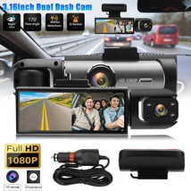 1080P Dual Lens Car DVR Dash Cam Front And Inside Camera Video Recorder G-Sensor - £36.80 GBP