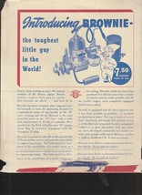 Brown Junior Motors 1940 Ad Sheet for Brownie engine - £3.95 GBP