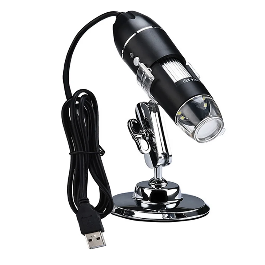 Adjustable 1600X 2MP 8 LED Digital Microscope Type-C/SB Magnifier Electronic Ste - £205.49 GBP