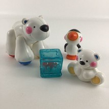 Fisher Price Amazing Animals Polar Bear Penguin Fish Peek A Block Lot Baby Toy - £31.61 GBP