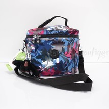 NWT Kipling AC8234 Graham Insulated Lunch Bag Polyester Brilliant Blossoms Multi - £39.12 GBP