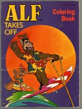 ALF Takes Off Coloring Book 1988-Marvel comics character-VG- - £34.81 GBP