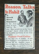 Vintage 1902 Postum Food Coffee Original Ad 1021 - $6.64