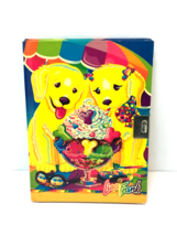 Rad LISA FRANK Golden Dogs Ice cream Rainbow Diary Journal Lock No Key - £19.35 GBP