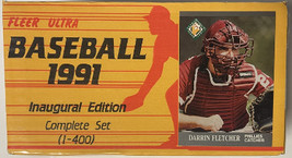 1991 Fleer Ultra MLB Baseball Complete Factory Sealed Set Inaugural Edition 1-40 - $49.95