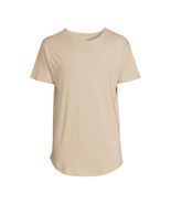 No Boundaries Men’s Elongated T-Shirt, Beige Size 2XL/2XG(50-52) - $14.84