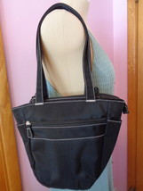 ADS Black Satchel Shoulder Bag Nylon Attitude Design Style A.D. Sutton &amp;... - £20.09 GBP