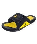 Nike Jordan HYDRO IV Retro THUNDER Black Tour Yellow 532225 017 Slides M... - £74.70 GBP