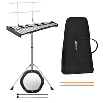 Sonart 32 Note Glockenspiel Xylophone Percussion Bell Kit w/ Music Stand - £129.37 GBP