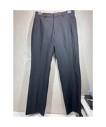 Express Design Studio Producer Dress Pants Straight Gray Preppy Striped ... - $27.96 CAD