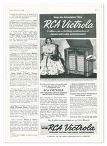 Print Ad RCA Victrola Model U-128 Vintage 1938 3/4-Page Advertisement - £7.72 GBP