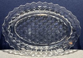 Fostoria American Clear Oval Serving Platter 12.25&quot; x 9&quot; Very Good Condi... - £10.90 GBP