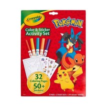 Crayola Pokémon Color and Sticker Activity Set with Markers 50 + Stickers NEW - $14.84