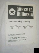 Chrysler Outboard Parts Catalog 10 HP - £7.73 GBP