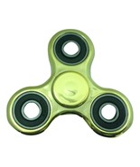 Fidget Spinner Gold with Black Metallic Hand Spinner Stress &amp; Anxiety Re... - £5.49 GBP