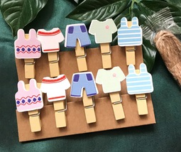 Clothing Clothespins,Wood Clothespins,Colored Clothespins,Birthday gift - £2.51 GBP+