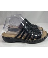 NATURALIZER LEATHER SANDALS Black WOMENS 7 - $19.75