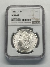 Rare 1883-CC Morgan Silver Dollar Coin NGC MS66 Plus - Caron City CC Mint Mark! - £1,380.76 GBP