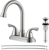 PARLOS Two-Handle Bathroom Sink Faucet with Metal Drain Assembly and, 13591 - $38.99