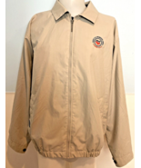 2005 US Women&#39;s Open Cherry Hill Ashworth Men&#39;s Windbreaker Jacket Tan S... - $52.12 CAD