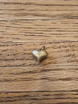 Gold Tone Heart Pendant for Bracelets/Necklaces, 0.5&#39;&#39; Vintage  - $8.49