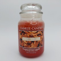 Yankee Candle Cinnamon Stick 22 oz Large Jar Housewarmer Candle Fall Holiday - £15.07 GBP
