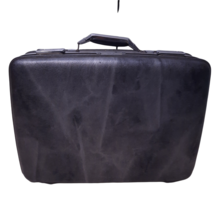 Vintage American Tourister Luggage Suitcase Charcoal Gray Marble Hard Sided grey - $24.00