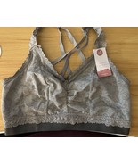 Lane Bryant Cacique Modern Collection Gray Lace Bralette Size 14/16 - $24.99