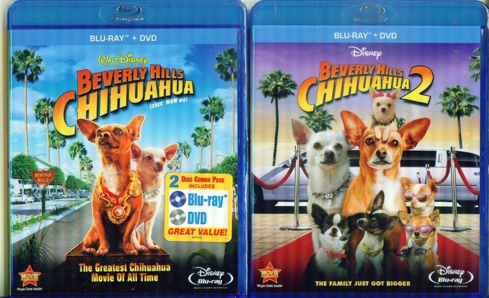 Primary image for Beverly Hills Chihuahua 1 2 3: Great Disney Family Fun - New Blu Ray +DVD-
sh...