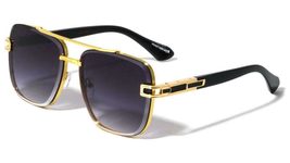 Dweebzilla Oversized Square Sport Pilot Aviator Sunglasses with Floating Beveled - £10.72 GBP+