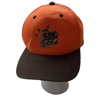 Longleaf Fluorescent Orange Brown Bill Hat Cap Pheasant Turkey Hunting Snapback - £12.33 GBP