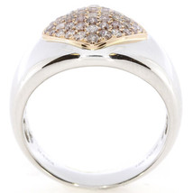 0.56ct Natural Fancy Pink Diamonds Engagement Ring 18K Solid Gold 7G Rounds - £3,460.10 GBP