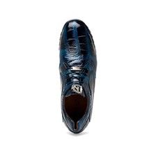 genuine alligator sneaker Shoes Unique rustic finish Vulcan Rustic Navy image 4