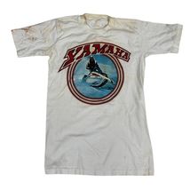 Rare Vtg Yamaha Snowmobile  Graphic T Shirt 1970s Mens S 100% Cotton - $78.95