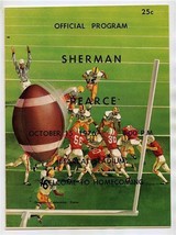 Sherman Bearcats Texas vs Pearce Mustangs High Homecomming Football Program 1976 - £20.83 GBP