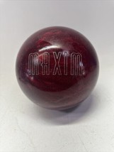 Vintage Ebonite Maxim Red Swirl Sparkle Bowling Ball 9 Pounds 13 Oz - £39.32 GBP