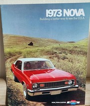 1973 Chevrolet Nova Coupe Sedan Hatchback Dealer Sales Brochure Original - £12.90 GBP