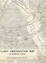 La Guardia New York Municipal Airport Flight Obstruction Map New York Ci... - £45.42 GBP