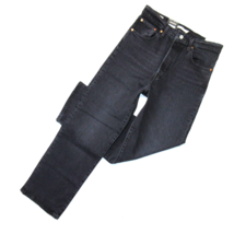 NWT Levi&#39;s Ribcage Straight Ankle in Feelin&#39; Cagey Black Super High Rise Jean 29 - £48.50 GBP