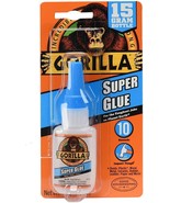 Gorilla Super Glue 15 Gram, Clear, Dries in 10-45 seconds, no clamping r... - €8,22 EUR