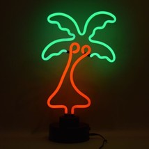 Palm Tree Handmade Neon Sculpture 18&quot;x10&quot; - £71.96 GBP