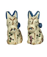 Vintage Ceramic Salt &amp; Pepper Shakers Calico Scottish Terrier Scotty Dogs - $156.94 MXN