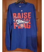 Chicago Cubs Majestic 2016 National League Champions Locker Room Long Sleeve XL - $14.85