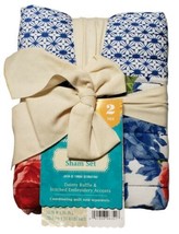 The Pioneer Woman “Heritage Floral” 2-Piece Quilt King Shams Set 36&quot; x 20&quot; NWT - £20.81 GBP