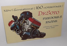 Vintage DeSoto Fire Dome V8 Engine 160 Horsepower! Advertising Postcard - £4.46 GBP