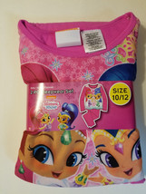 Shimmer and Shine Girls 2 Piece Pajama Set Long Sleeve Sizes 7-8 or 10-12 NWT - £9.35 GBP