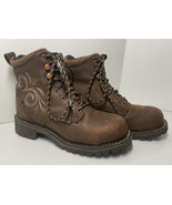 JUSTIN GYPSY steel toe boots  size 6.5 B excellent condition - £52.14 GBP