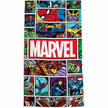 Marvel Vintage Comic Panels Oversized Beach Towel Multi-Color - £25.53 GBP