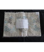 4 NIP FIFTH AVENUE LEAF EMBROIDERED Polyester/Linen PLACEMATS--18-1/4&quot; x... - £9.58 GBP